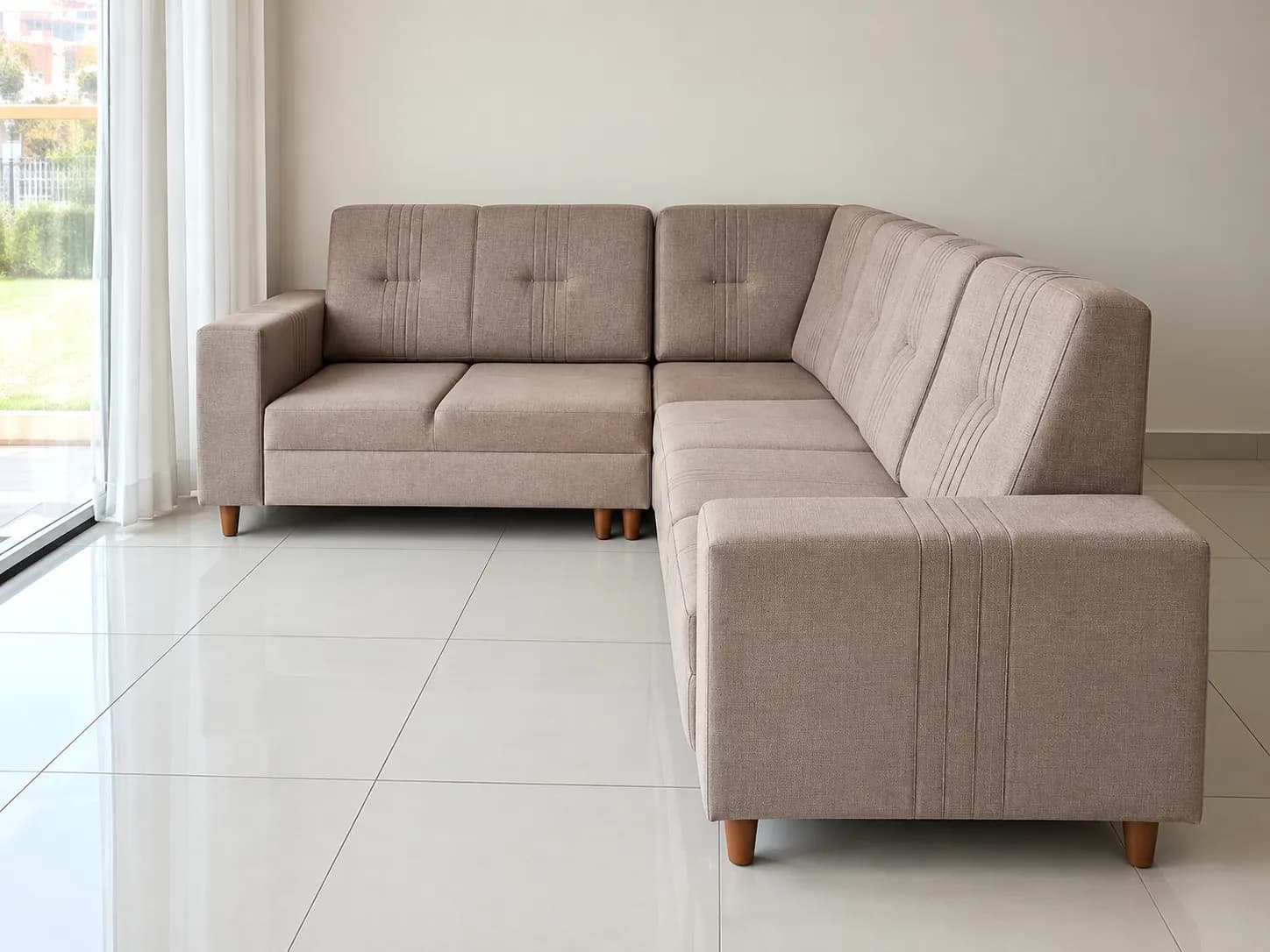 Premium Sofa 9 sophisticated modular living room sofa with refined trim