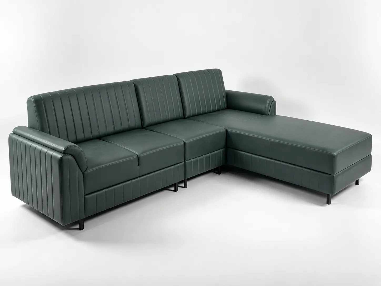 Sofa 3 compact space-saving living room sofa with supportive armrests
