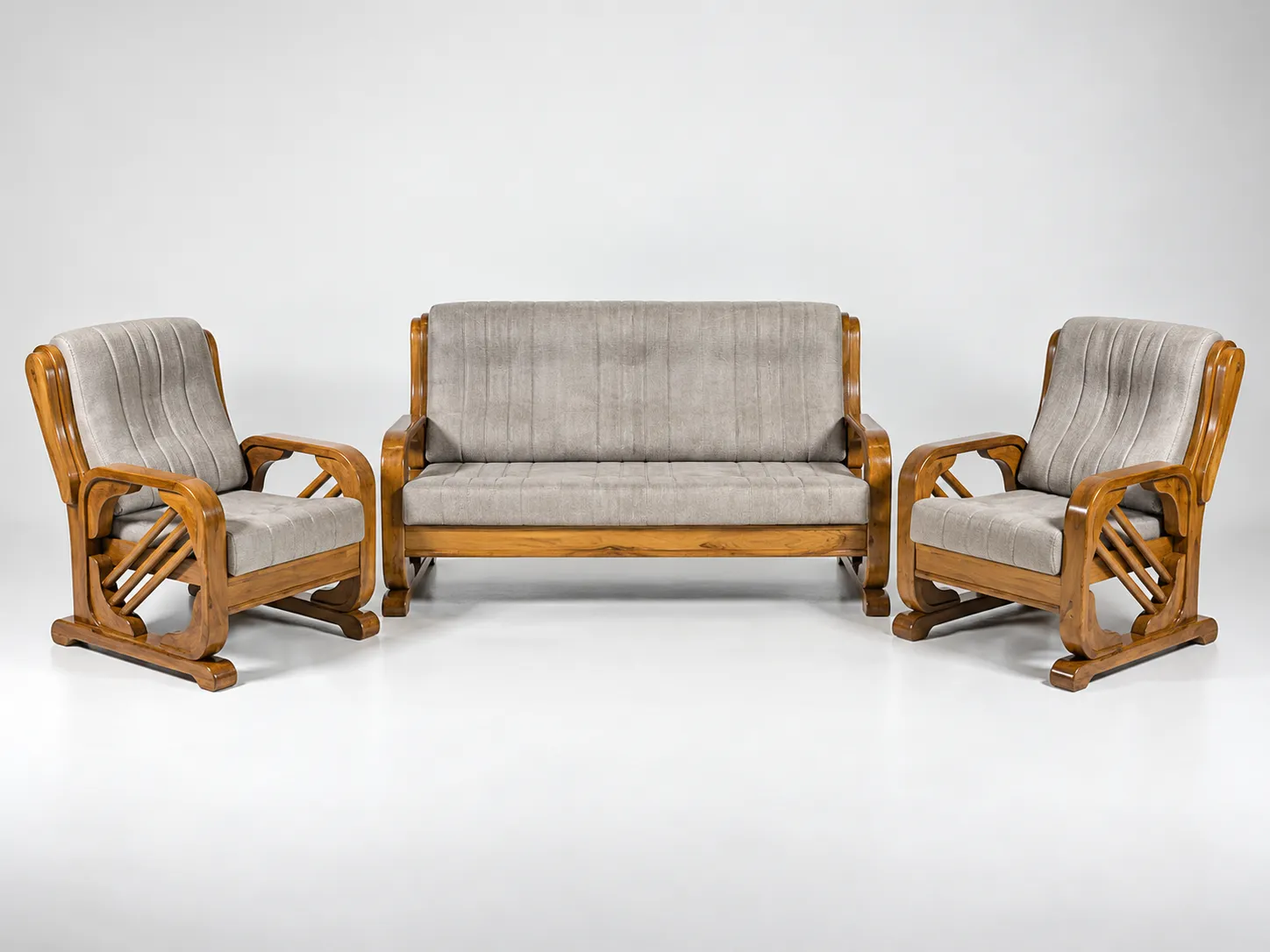 Sofa 8 elegant upholstered sofa with neat tufted backrest styling