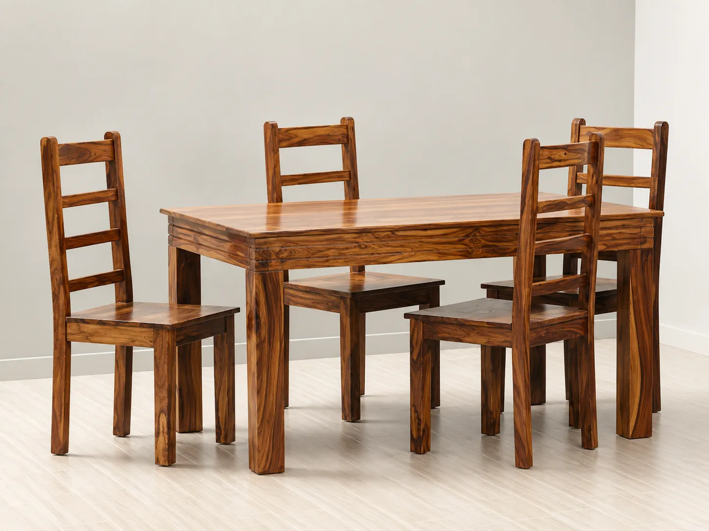 Kallingal expansive 6-seater solid wood banquet dining table built for festive family gatherings