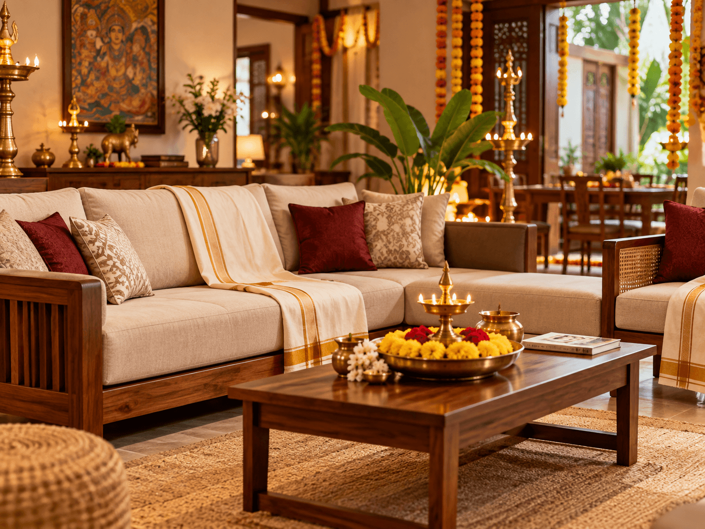 Festival season furniture shopping guide featuring premium teak wood furniture