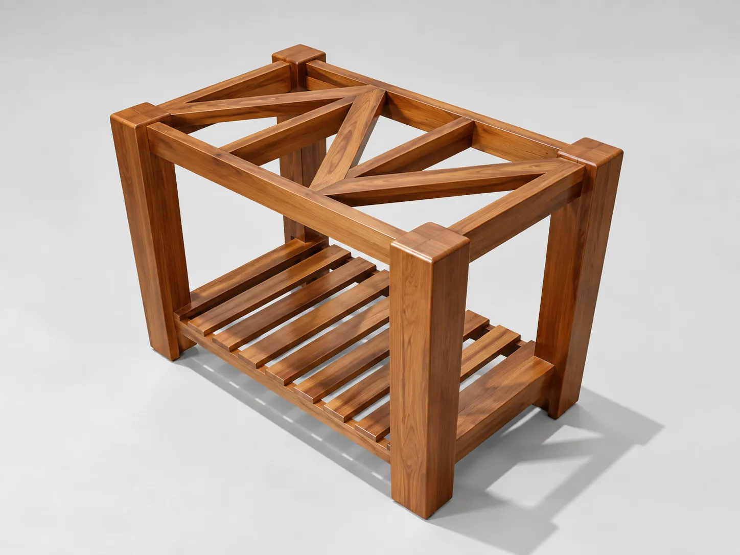 Kallingal Contemporary Square Teapoy 13 - Square Teak Coffee Table Kallingal square teak center table designed for spacious L-shaped and sectional sofa sets